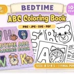 Bedtime ABC Coloring Book
