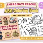 Emergency Rescue ABC Coloring Book