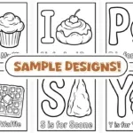 Bakery ABC Coloring page