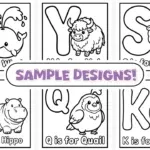 Chubby Animals ABC Coloring Book