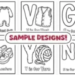 Comfy Clothes ABC Coloring Book