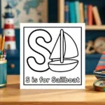 S is for Sailboat Nautical Activity Sheet